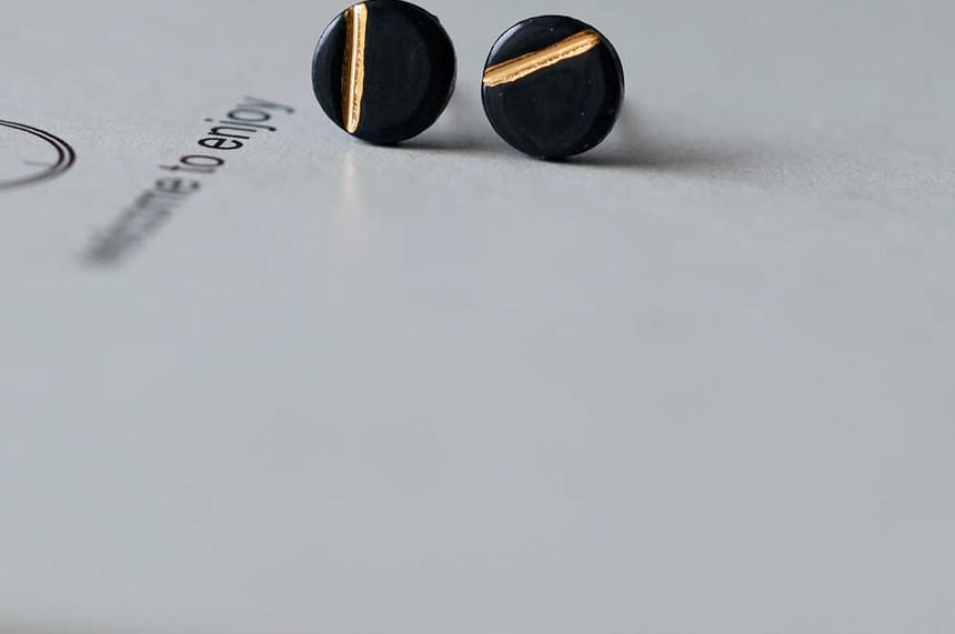 Disc Stud Earring