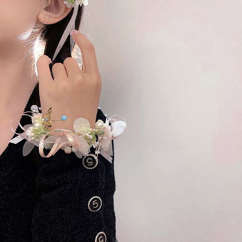 Floral Headband Mesh / Bracelet