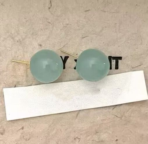 Earring Acrylic Ball Stud