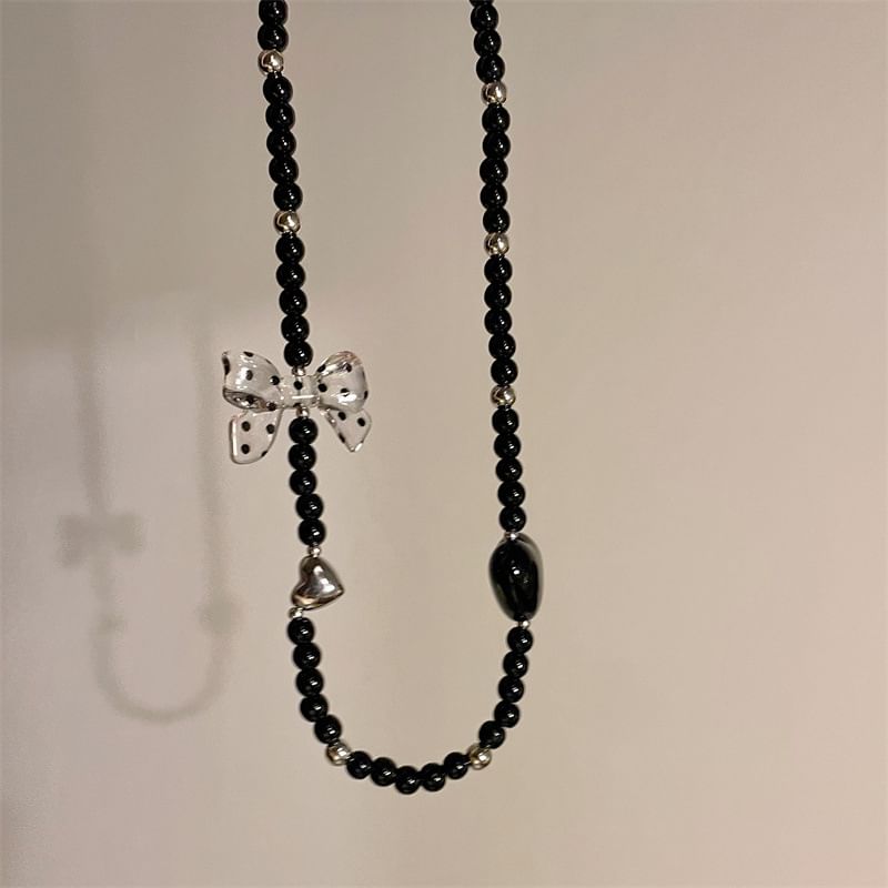 / Earring Necklace Heart Accent Drop