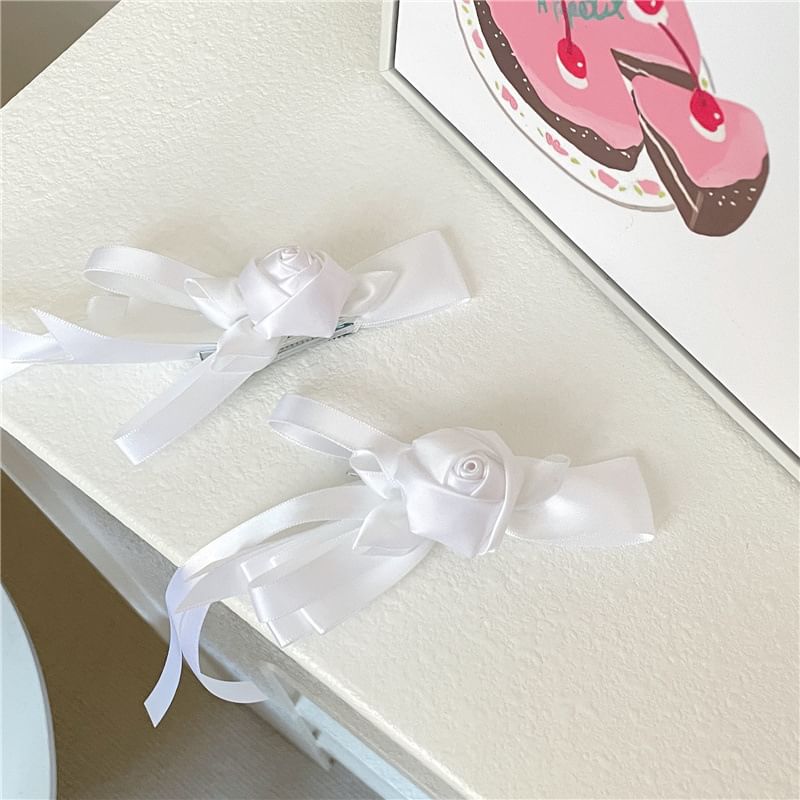 Clip Hair Floral Plain