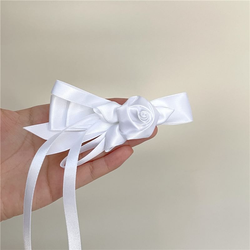 Clip Hair Floral Plain