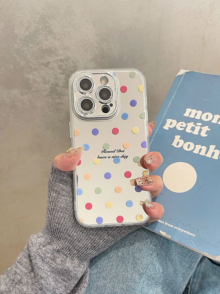 Polka / Strap Phone Set Case Mirrored Dot