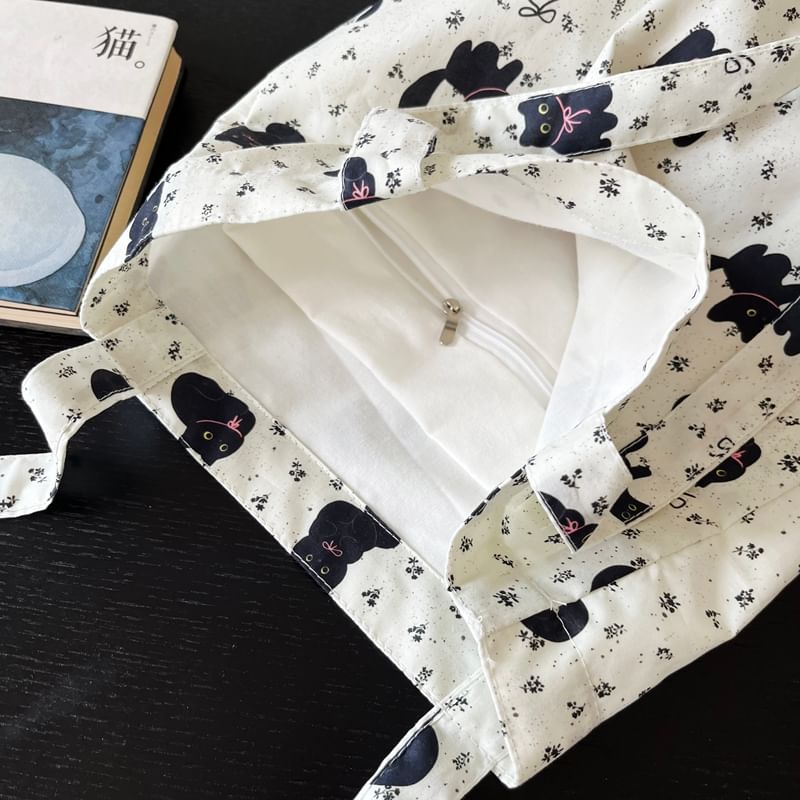 Cat Bag Print Shopper