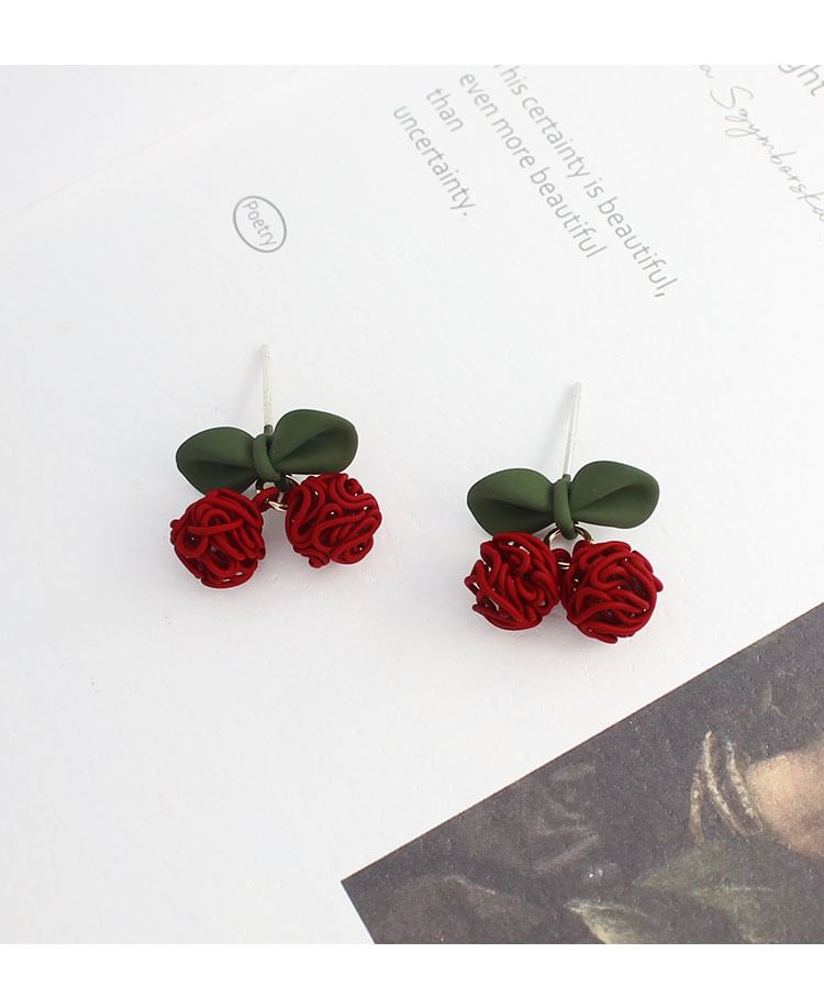 Cherry Clip / Earring Drop On