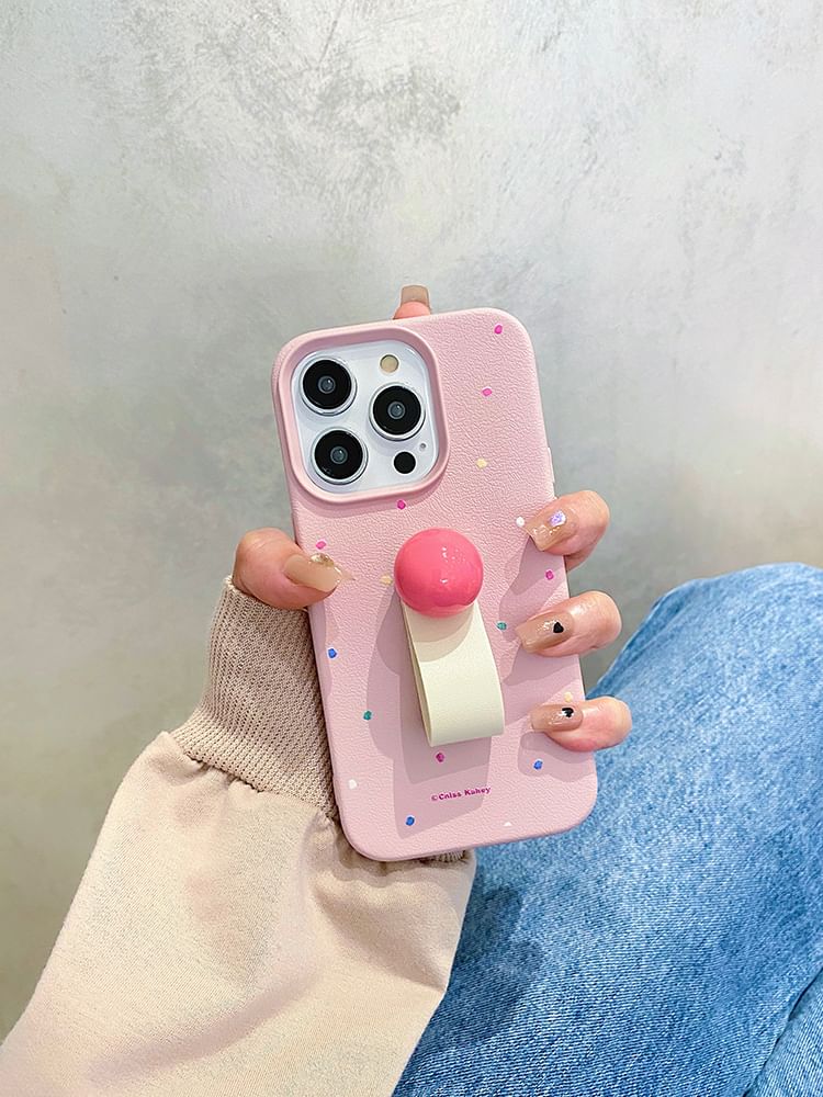 Case Print Finger Phone Strap