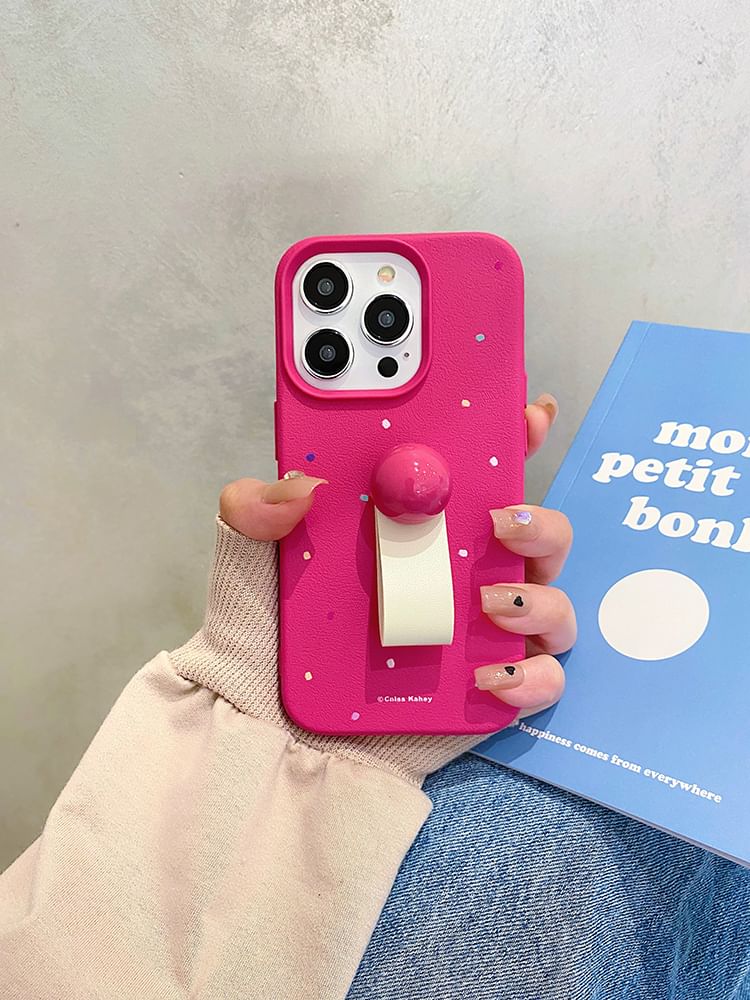 Case Print Finger Phone Strap