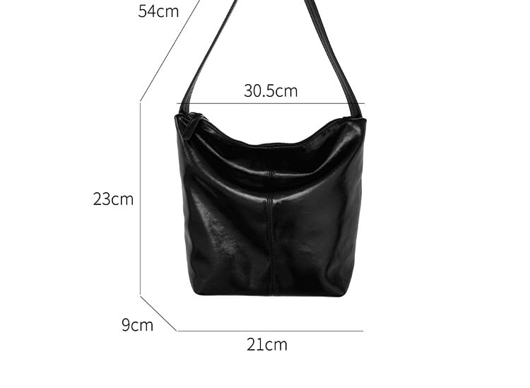Bag Faux Leather Tote Plain