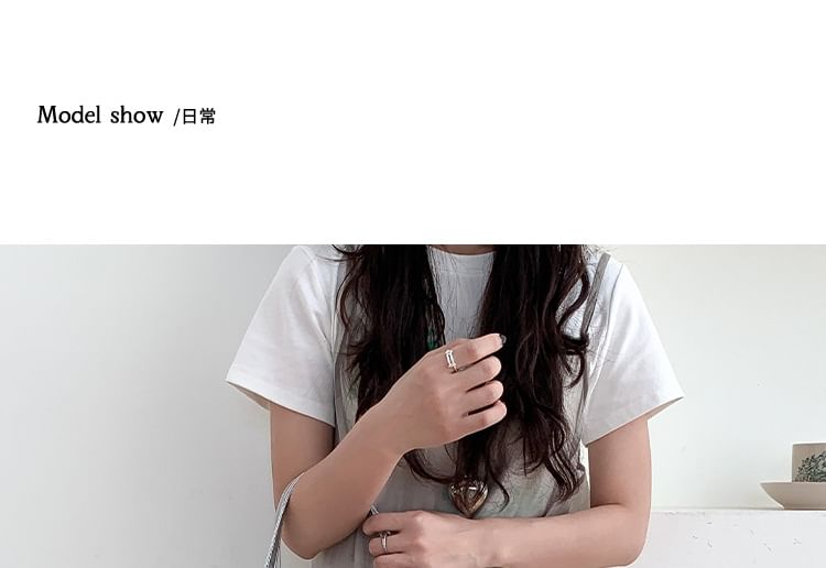 Nylon Plain Boston Bag