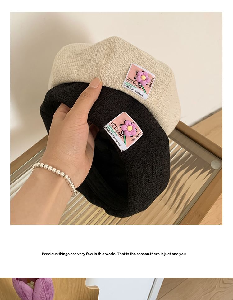 Beret Flower Applique
