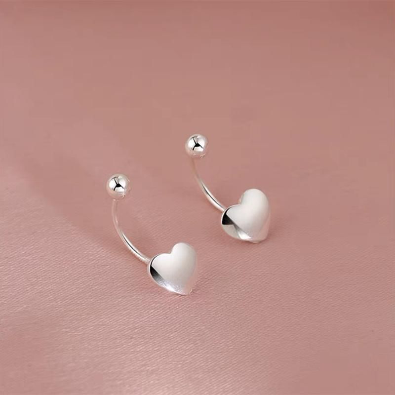 925 Sterling Silver Heart Ear Jacket