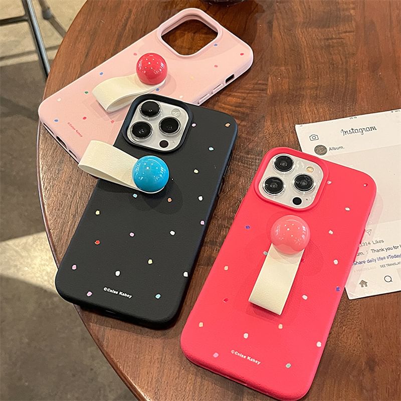 Phone Case Strap Finger Dotted