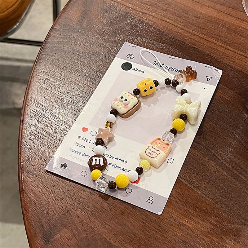 / Set Case Strap Food Cartoon Phone