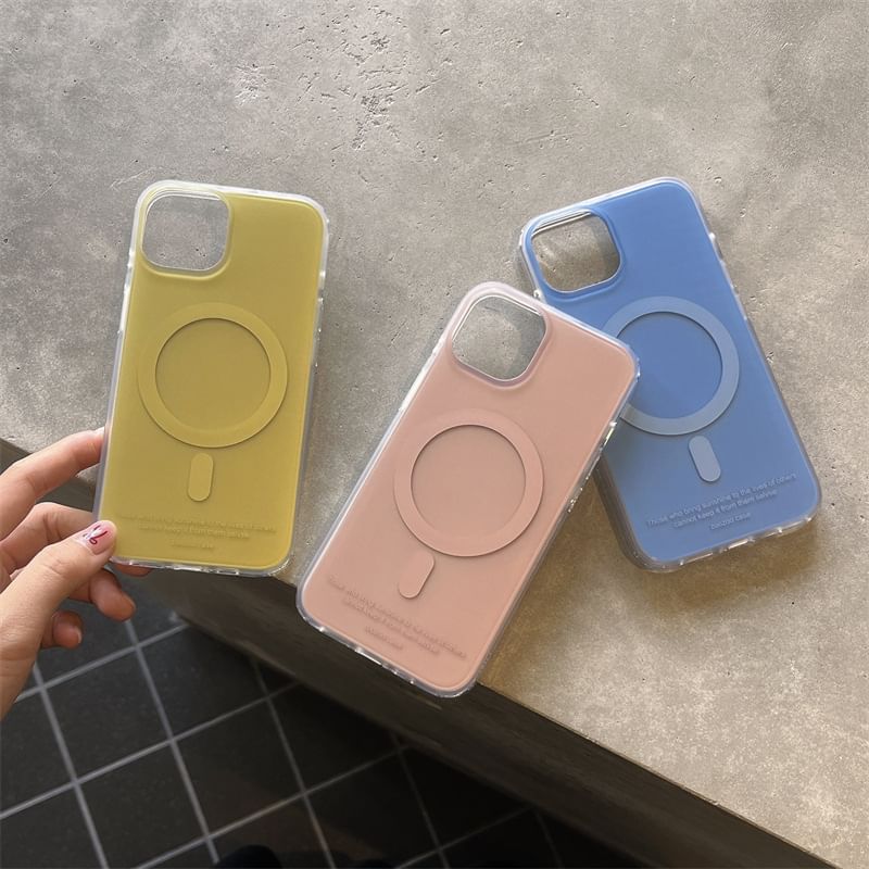 with MagSafe) (Compatible Case Magnetic Phone Plain