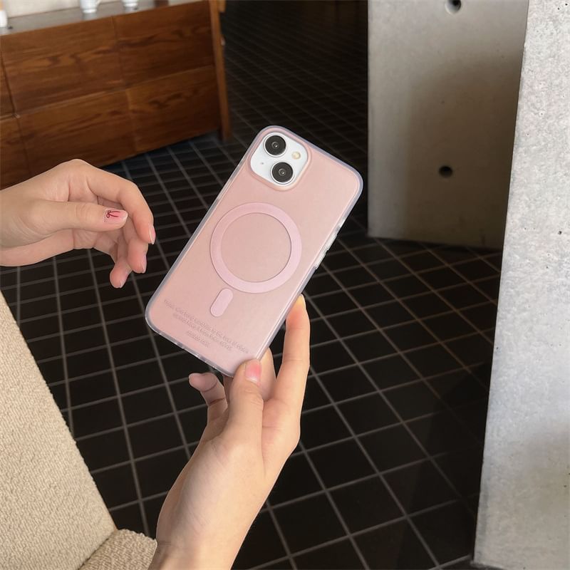 with MagSafe) (Compatible Case Magnetic Phone Plain