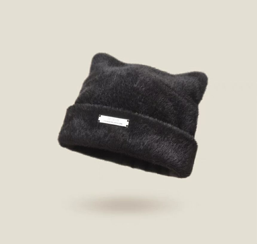 Fluffy Plain Ear Hat