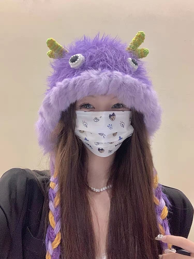 Animal Cartoon Fluffy Beanie