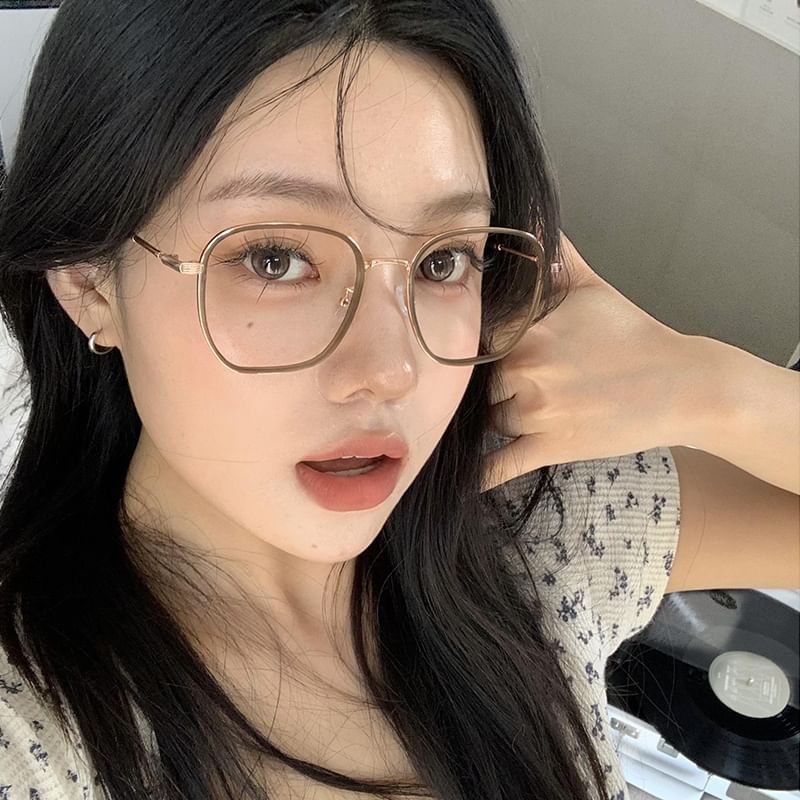 Frame Metal Glasses Square