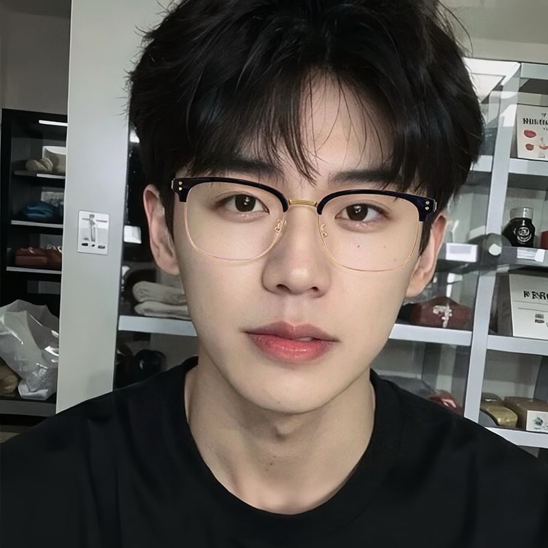 Blue Blocking Browline Light Glasses