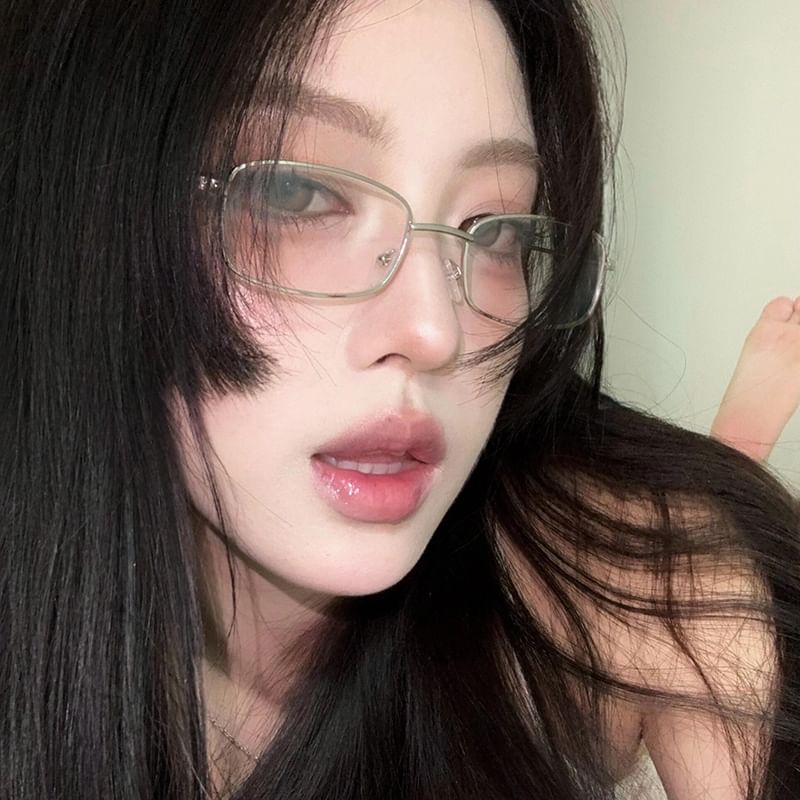 Blue Blocking Frame Metal Light Eyeglasses