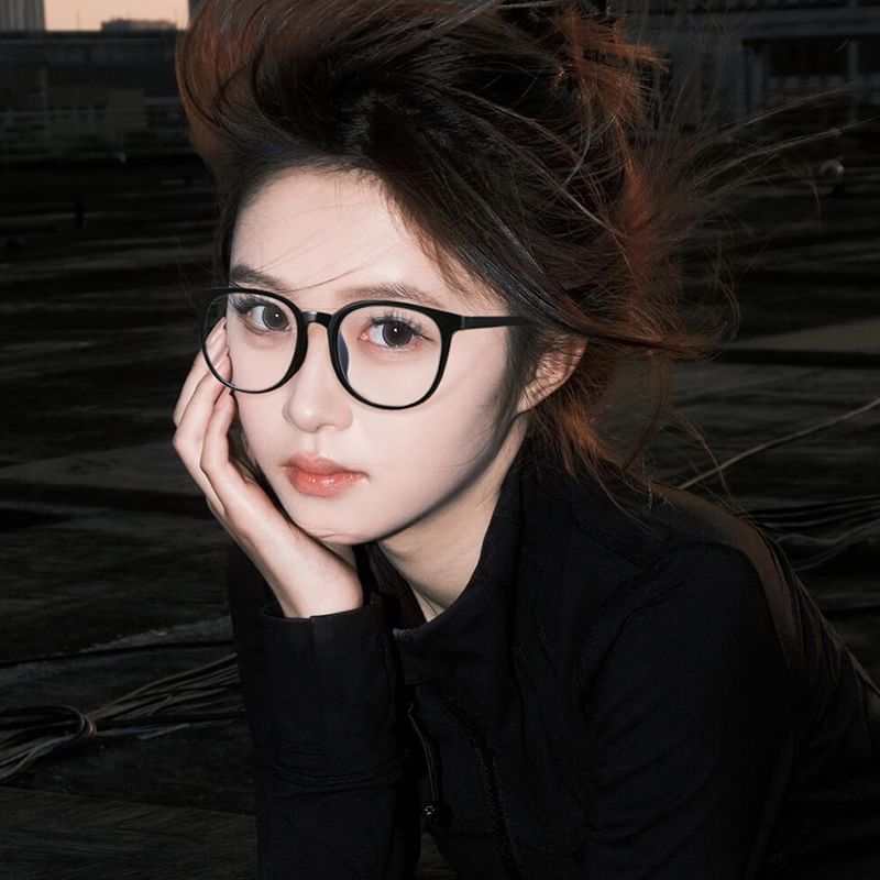 Light Round Blue Eyeglasses Blocking