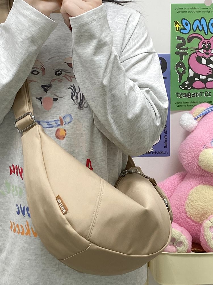 Crossbody Coin Zipper Plain With Purse Pouch