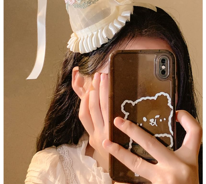 Party Embroidered Ruffle Hat