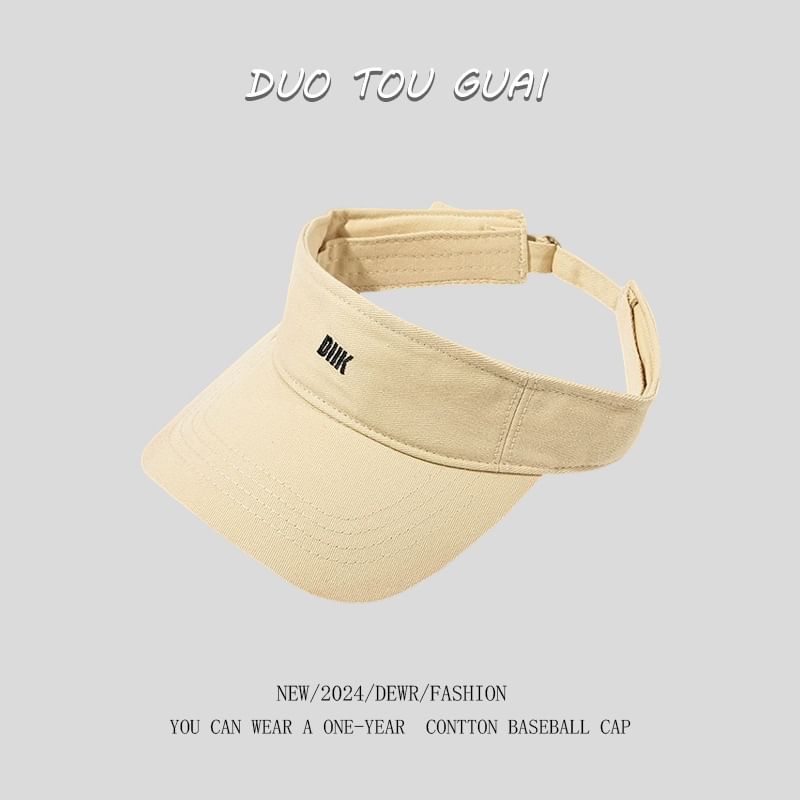 Visor Letter Sun Embroidered