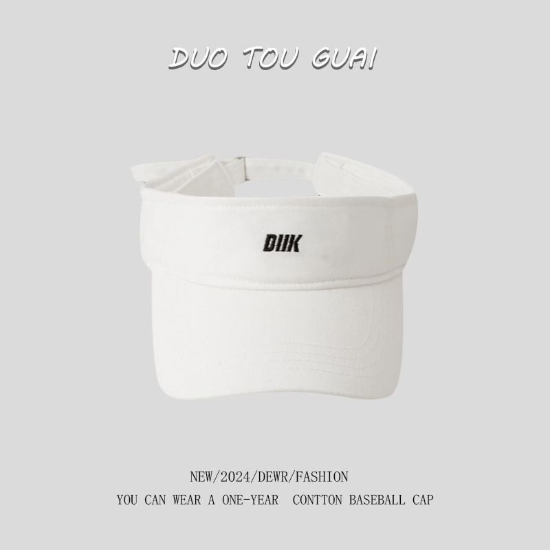 Visor Letter Sun Embroidered