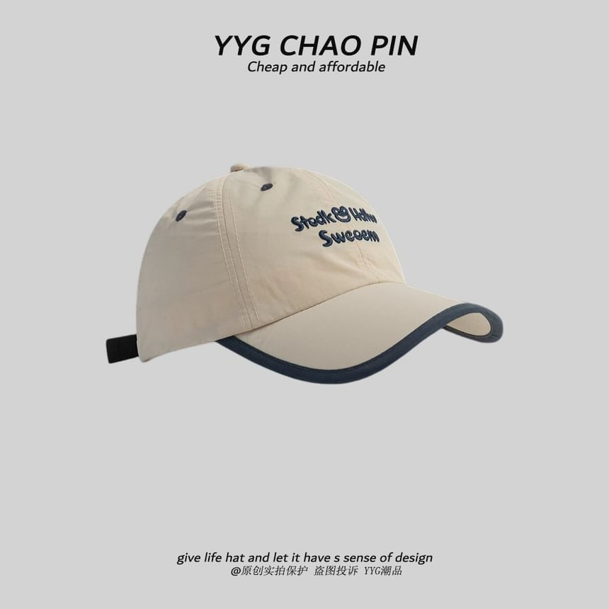 Embroidered Baseball Cap Letter
