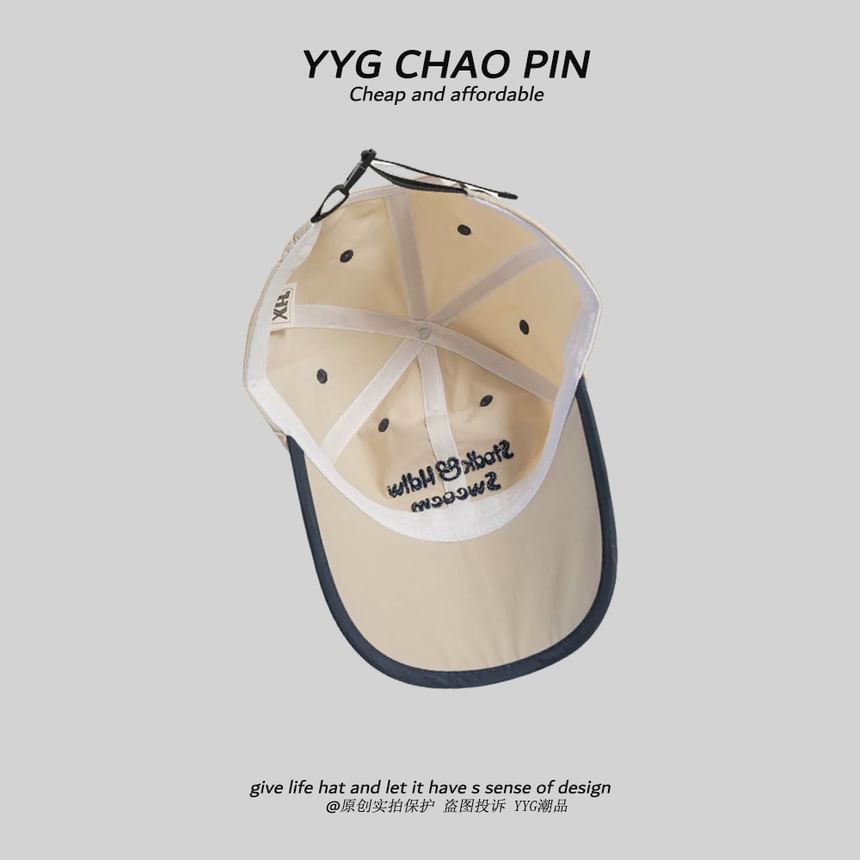 Embroidered Baseball Cap Letter