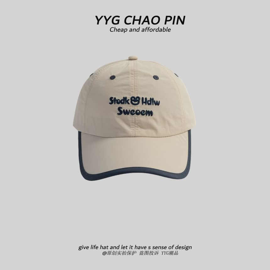 Embroidered Baseball Cap Letter