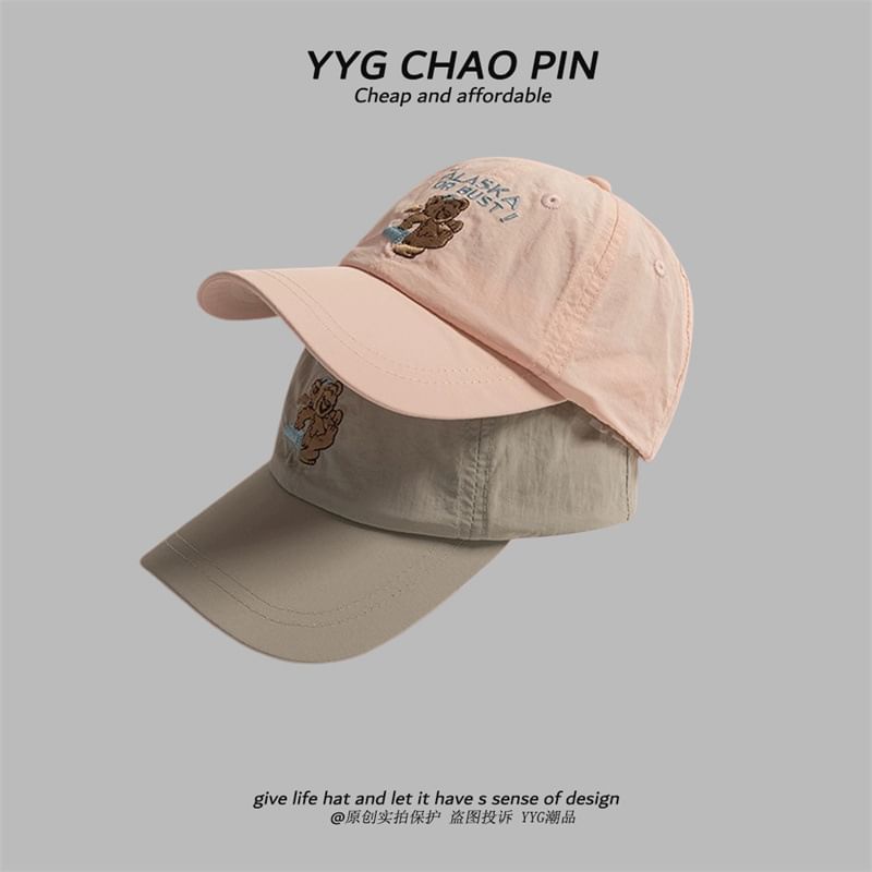 Cap Embroidered Bear Baseball