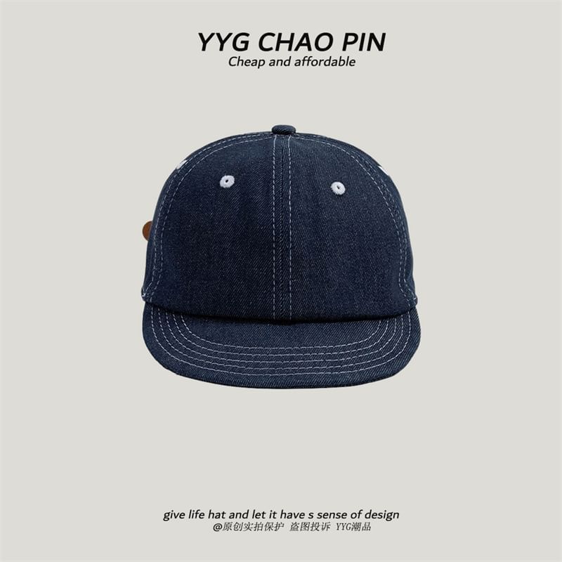 Denim Applique Cap Baseball
