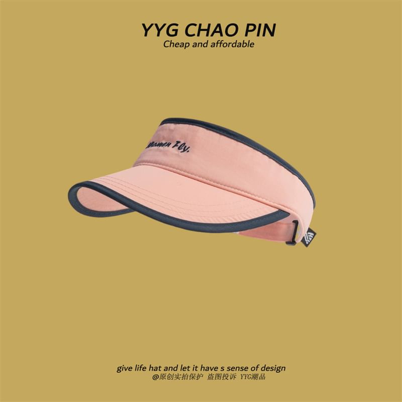 Embroidered Sun Visor Letter