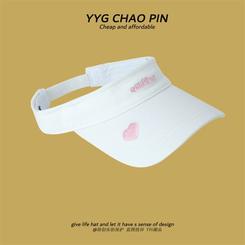 Visor Embroidered Letter Sun