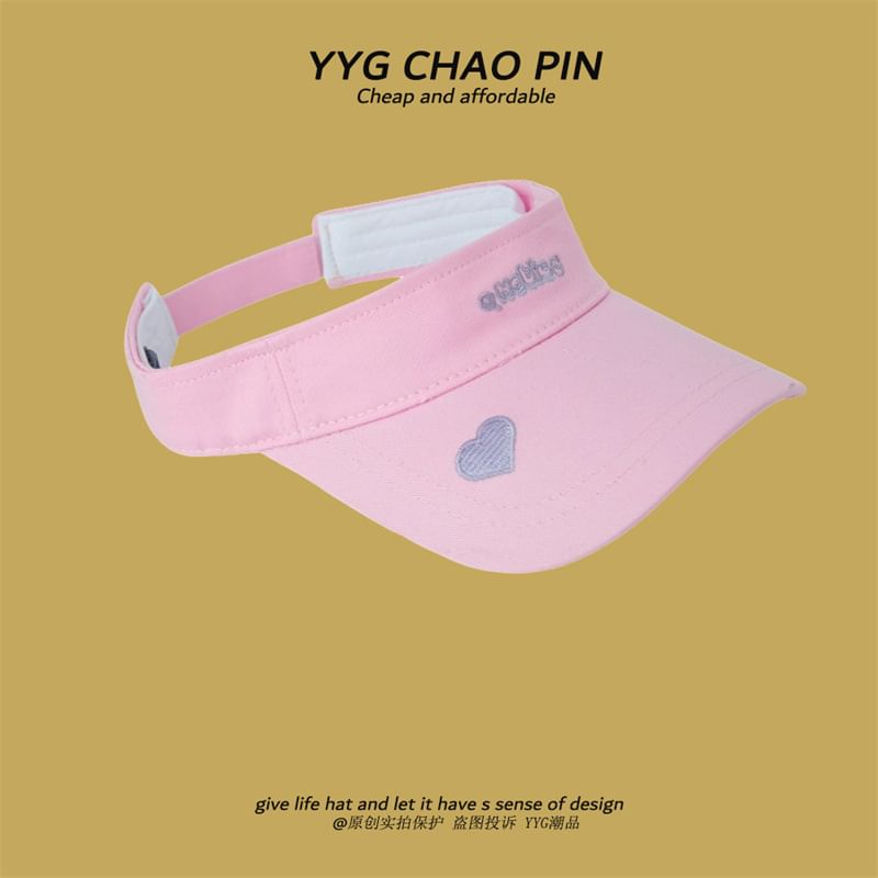 Visor Embroidered Letter Sun