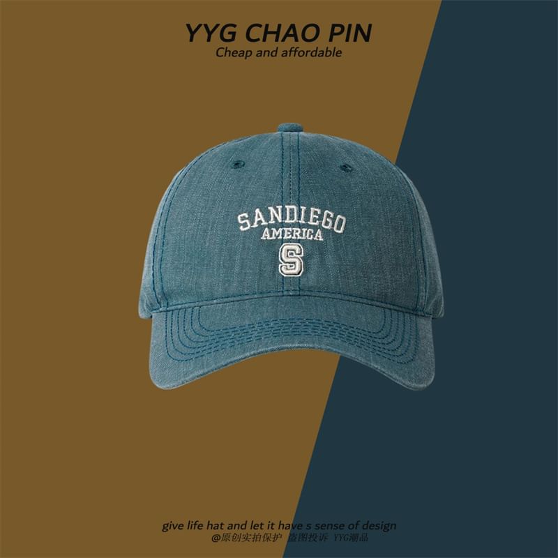 Cap Baseball Embroidered Letter