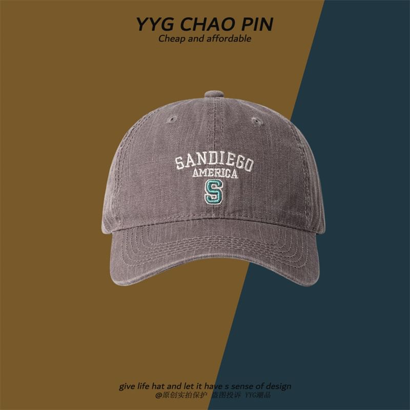 Cap Baseball Embroidered Letter