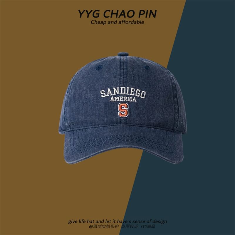 Cap Baseball Embroidered Letter