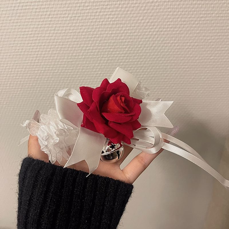 Rose Choker Bell Tulle