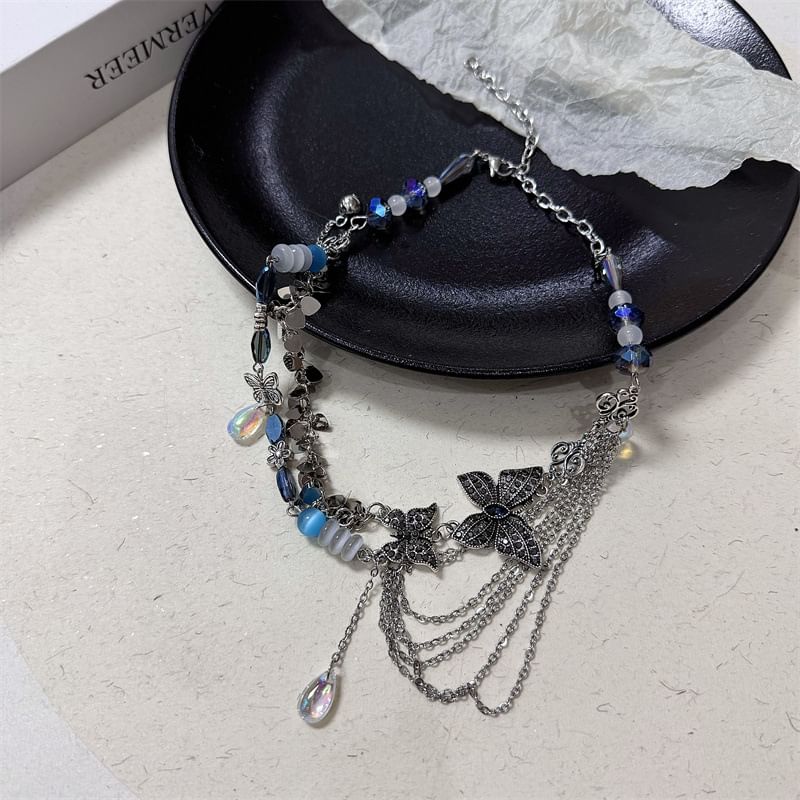Butterfly Necklace Layered