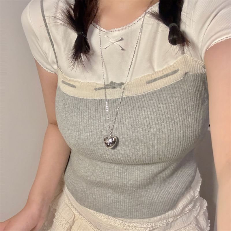 Heart Metallic Necklace