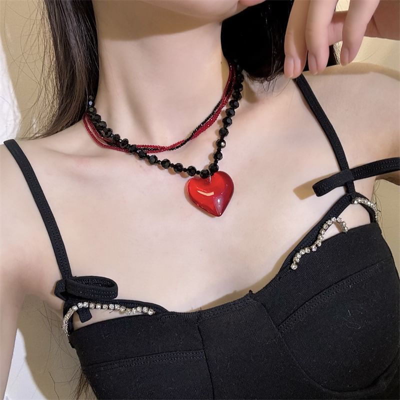 Layered Heart Necklace