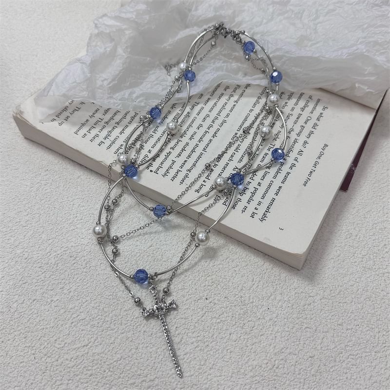 Layered Cross Necklace