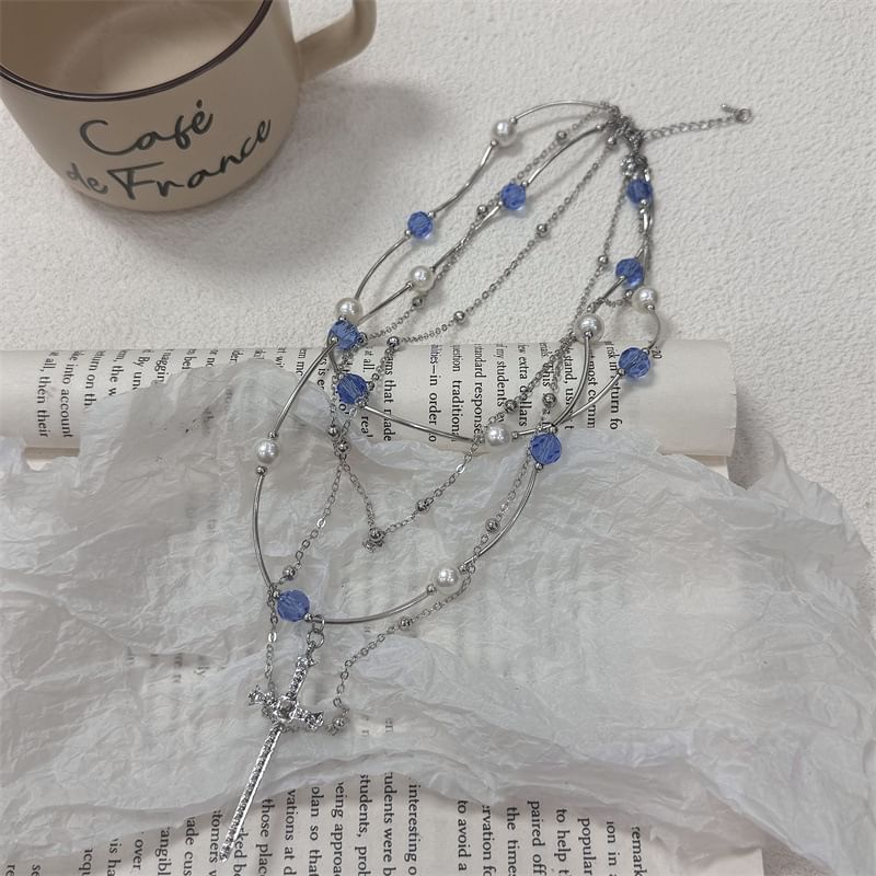 Layered Cross Necklace