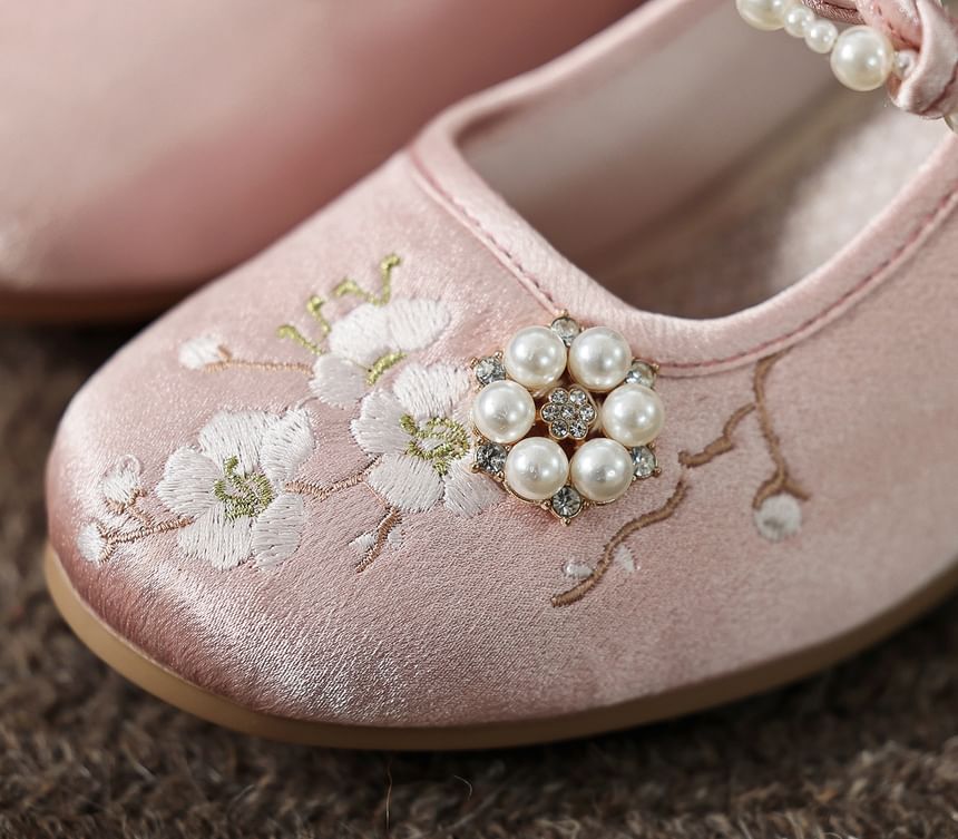 Beaded Mules Wedge-Heel