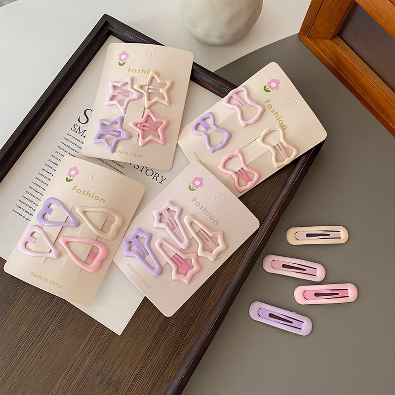 Set of 4: Cutout Hair Clip