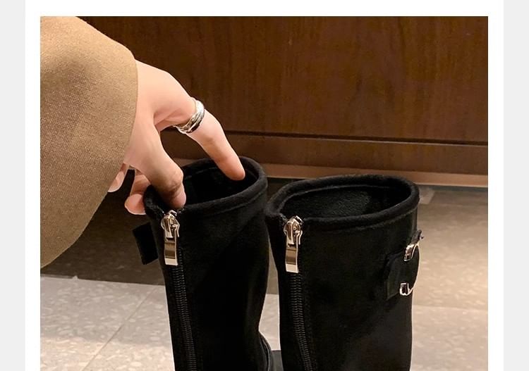 Boots Suede Buckled Designs) (Various Faux