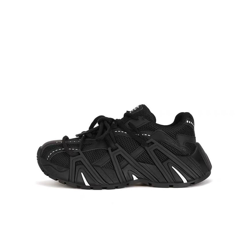 Platform Sneakers Lace-Up